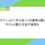 ロッテワールド（롯데월드）の最寄り駅は？チケット購入方法や値段も