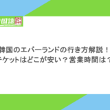韓国のエバーランドの行き方解説！チケットはどこが安い？営業時間は？